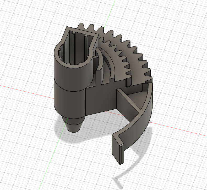 Nachkonstruiertes 3D Druck Ersatz-Zahnrad